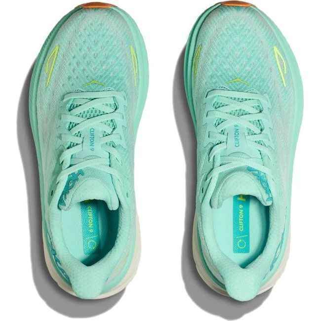 Hoka Women's Clifton 9 Running Shoe Seafoam/Aqua Breeze 1127896-SMQ