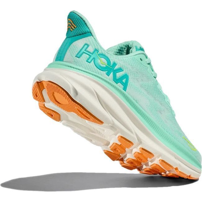 Hoka Women's Clifton 9 Running Shoe Seafoam/Aqua Breeze 1127896-SMQ