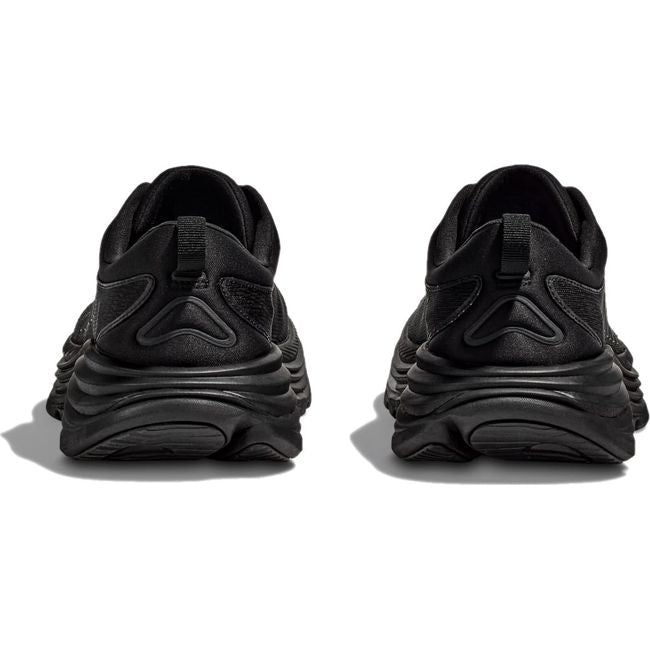 Heels of Hoka Men's Gaviota 5 Running Shoes in all black