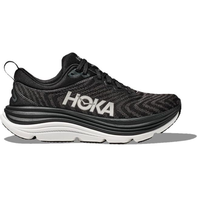 Hoka Men's Gaviota 5 Running Shoe Black/White 1127929/1134234-BWHT