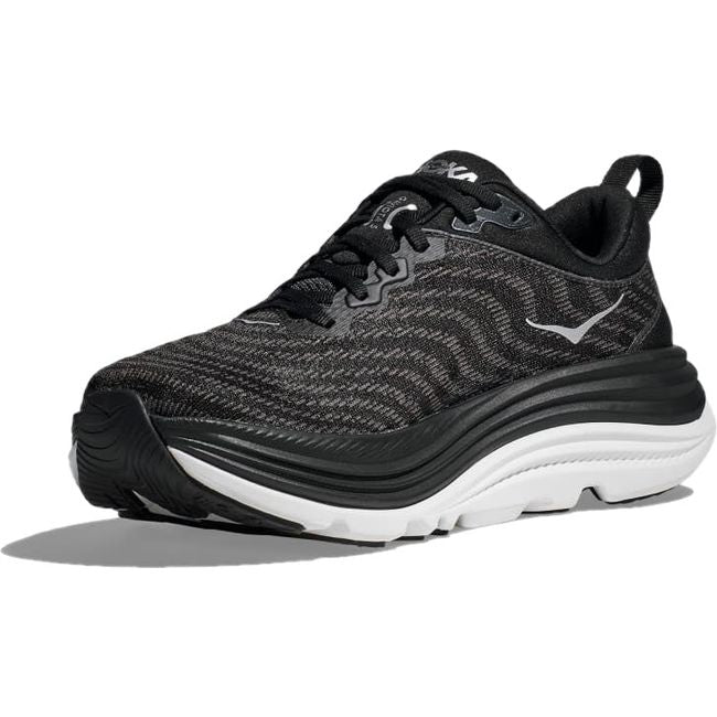 Hoka Men's Gaviota 5 Running Shoe Black/White 1127929/1134234-BWHT