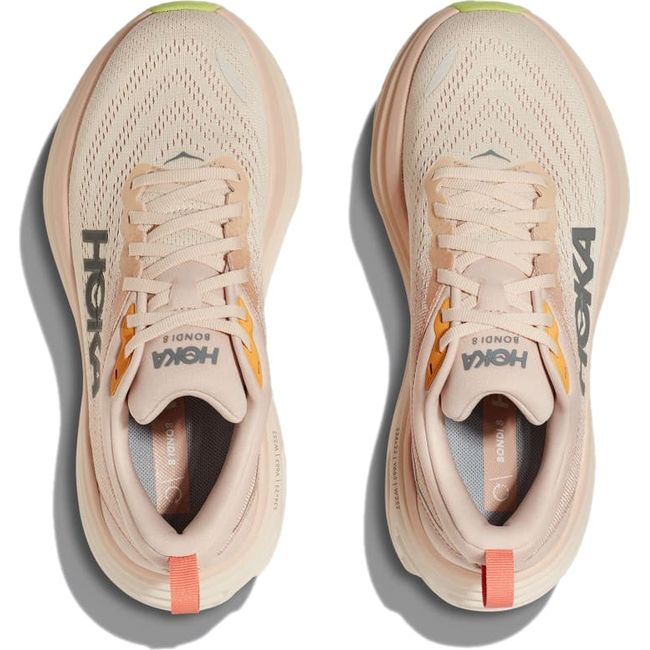 Hoka Women&#39;s Bondi 8 Running Shoe Cream/Vanilla 1127952-CMV