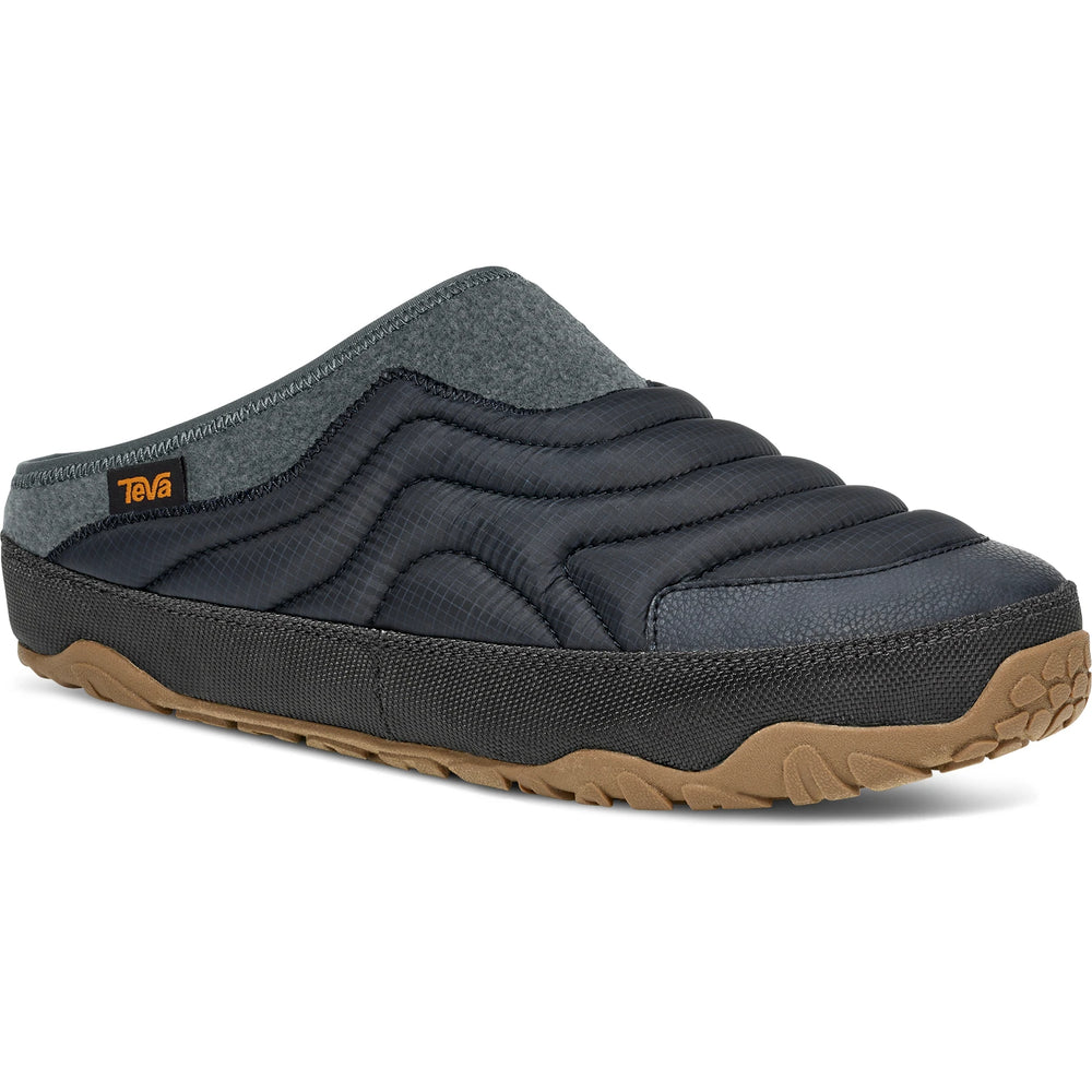 Front angle of Teva Men's ReEmber Terrain Slip-On Shoe in Total Eclipse/Phantom