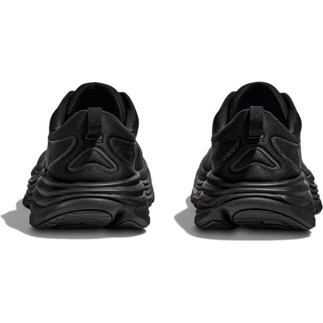Heels of Women's Hoka Gaviota 5 Running Shoes in all black