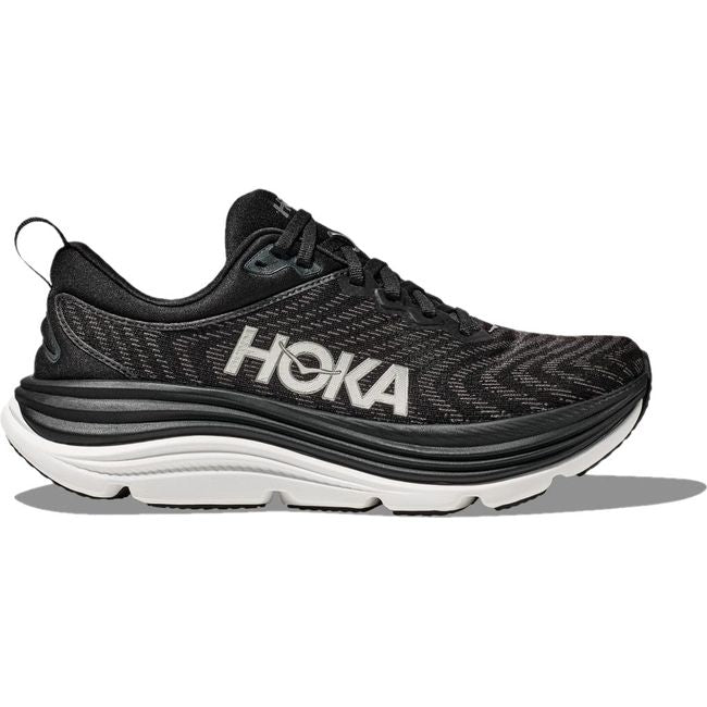Hoka Women's Gaviota 5 Running Shoe Black/White 1134235/1134270-BWHT