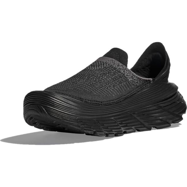 Hoka Unisex Restore TC Recovery Shoe Black/Black  1134532-BBLC