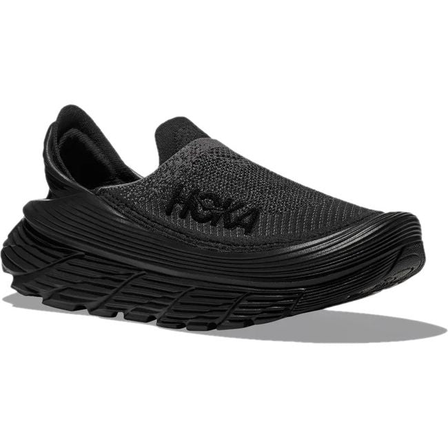 Hoka Unisex Restore TC Recovery Shoe Black/Black  1134532-BBLC