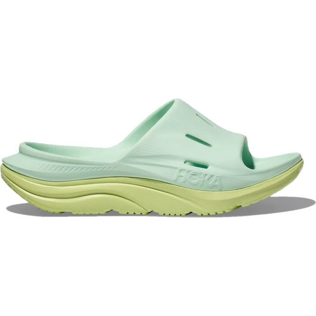 Hoka Unisex Ora Recovery Slide 3 Sandal Aqua Breeze/Celery Juice 1135061-AZC