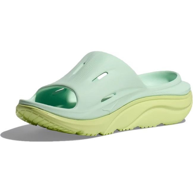 Hoka Unisex Ora Recovery Slide 3 Sandal Aqua Breeze/Celery Juice 1135061-AZC