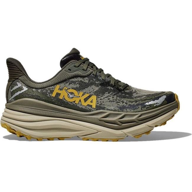 Hoka Men's Stinson 7 Running Shoe Olive Haze/Forest Cover 1141530-OZF