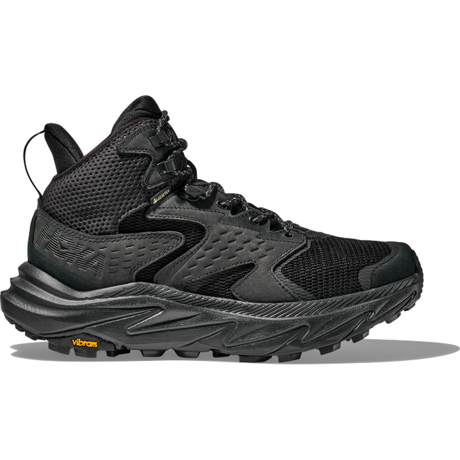 Hoka Men's Anacapa 2 Mid GTX Hiking Boot Black/Black 1141633-BBLC