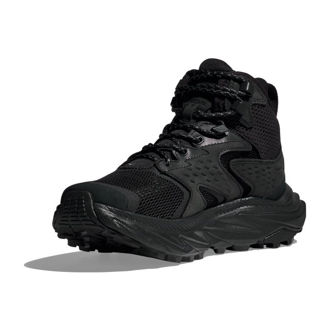 Hoka Men's Anacapa 2 Mid GTX Hiking Boot Black/Black 1141633-BBLC