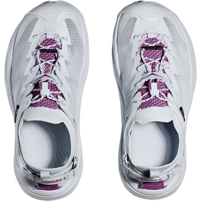 Top down of Hoka Women's Hopara 2 Hiking Shoes in illusion grey
