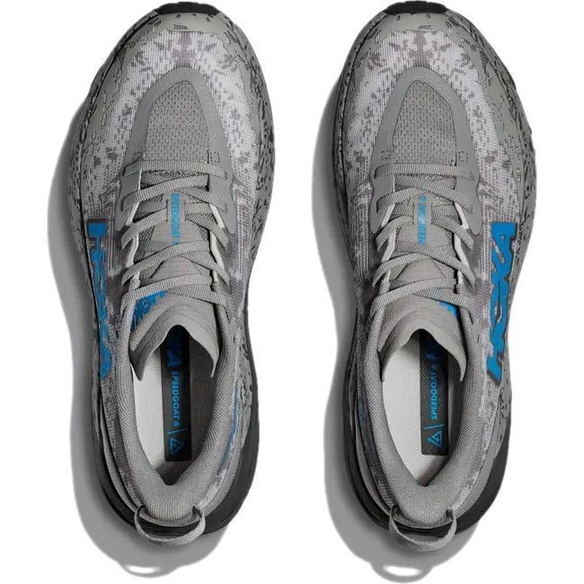 Hoka Men's Speedgoat 6 Trail Running Shoe GALACTIC GREY/HOKA BLUE 1147791/1147830-GCG