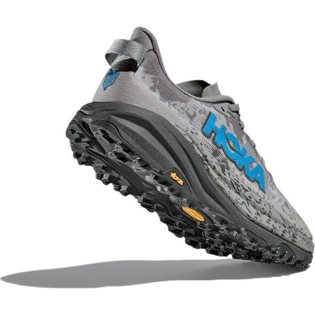 Hoka Men's Speedgoat 6 Trail Running Shoe GALACTIC GREY/HOKA BLUE 1147791/1147830-GCG