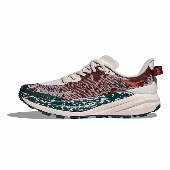Medial profile of Hoka Speedgoat 6 in twilight navy showing internal chassis and dynamic vamp
