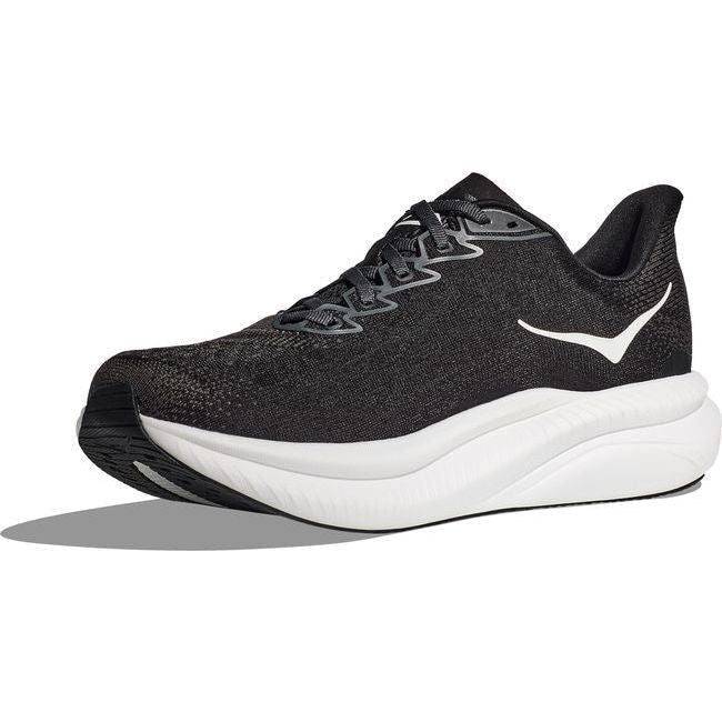 Hoka Women's Mach 6 Running Shoe Black/White 1147810-BWHT