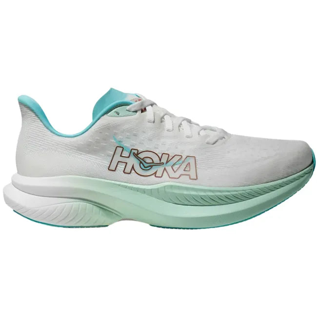 Hoka Women's Mach 6 Running Shoe Frost/Rose Gold 1147810-FTRS