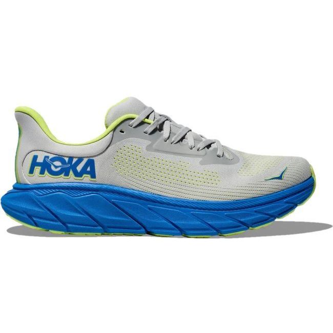 Hoka Men's Arahi 7 Running Shoe Stardust / Electric Cobalt 1147850-STLC