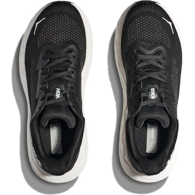 Hoka Women&#39;s Arahi 7 Running Shoe Black/White 1147851/1147890-BWHT