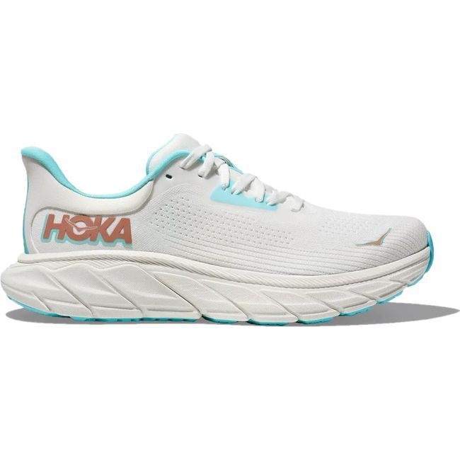 Hoka Women&#39;s Arahi 7 Running Shoe Frost/Rose Gold 1147851-FTRS