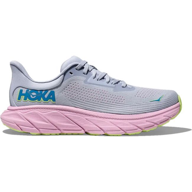 Hoka Women&#39;s Arahi 7 Running Shoe Gull/Pink Twilight 1147851-GLP