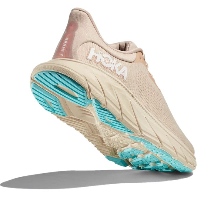 Hoka Women&#39;s Arahi 7 Running Shoe VANILLA/CREAM 1147851/1147890-VRM