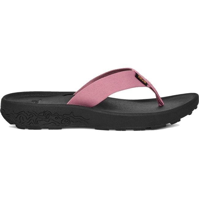 Lateral side of Women's Teva Hydratrek Water Flip Flop in Lilas purple