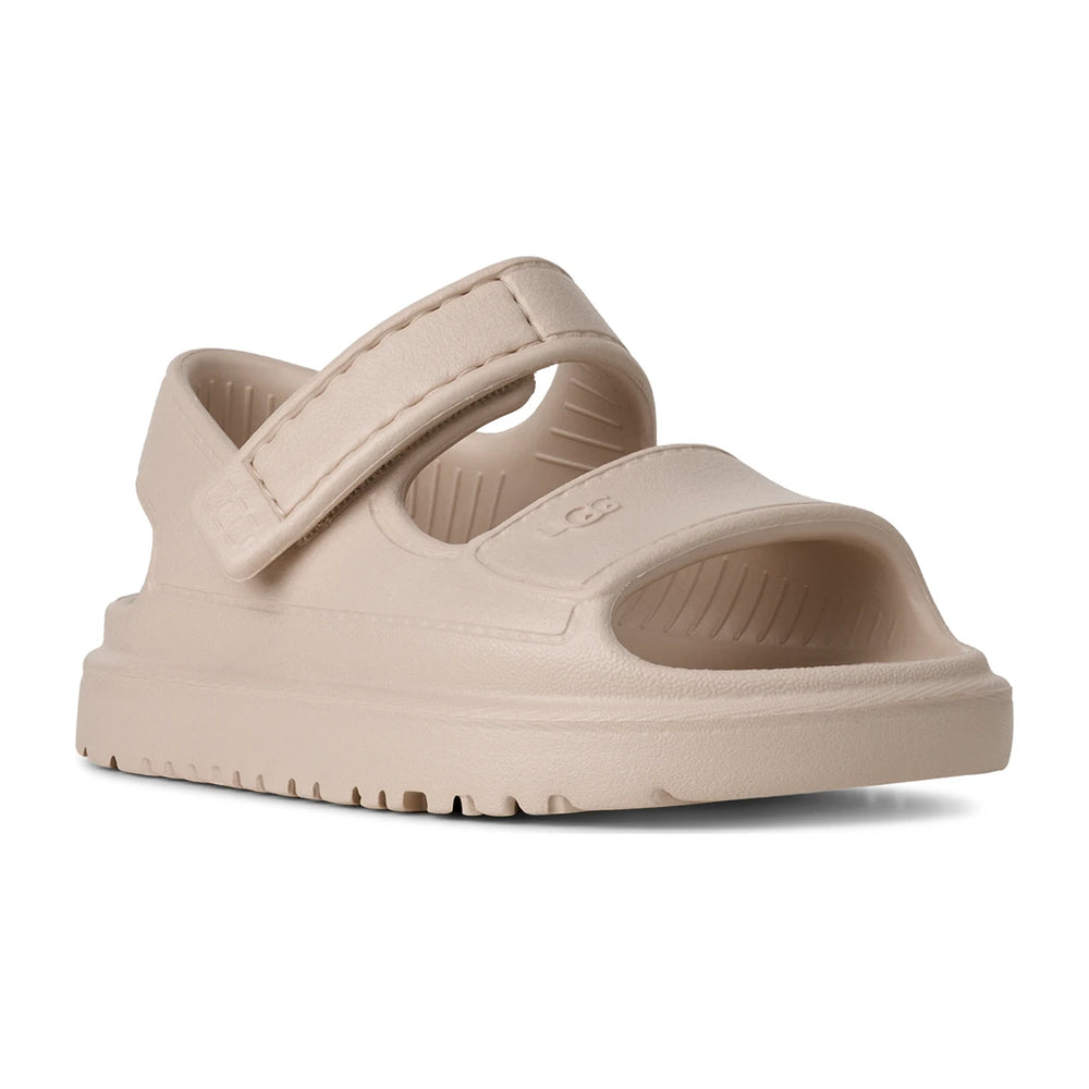 UGG Kids' GoldenGlow Sandal (Infant/Toddler) in Sea Salt, front three-quarter view