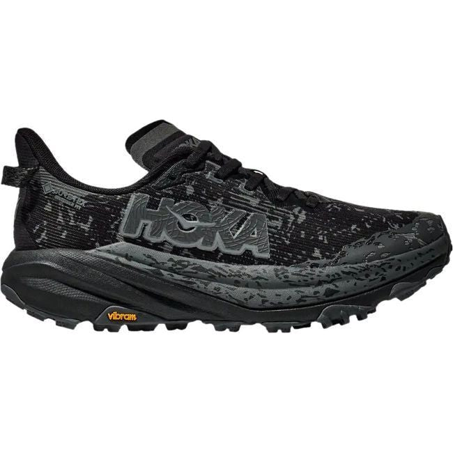 Hoka Men's Speedgoat 6 GTX Trail Running Shoe Black/Outer Orbit 1155150/1155770-BCKT