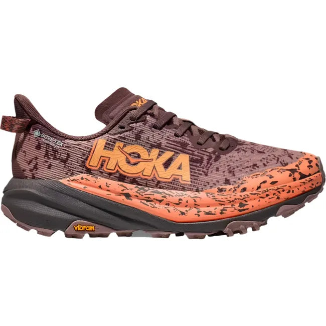 Hoka Women's Speedgoat 6 Gore-Tex Trail Running Shoe Smoky Quartz/Quartzite 1155151-SZQ