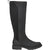 Lateral side of Women's Waterproof Teva Rowena Tall Boot in black leather