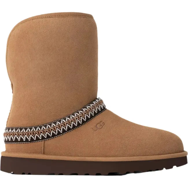 UGG Women's Classic Short Crescent Boot Chestnut 1161770-CHE