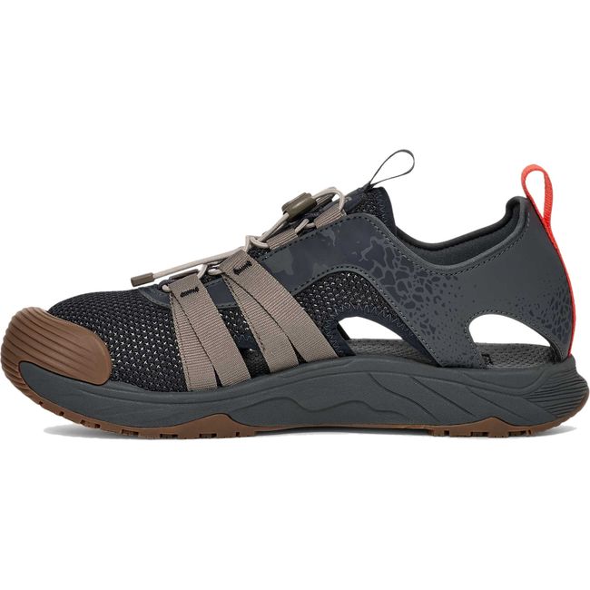 Medial side of Men's Teva Hydratrek Closed Toe Water Sandal in Dark Shadow Navy Blue