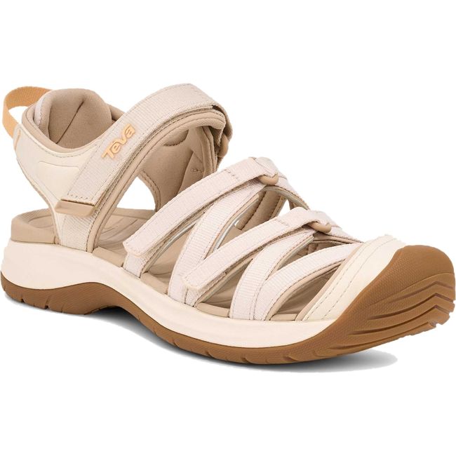 Medial side of Women's Teva Tirra Sport Closed ToeHiking Sandal in Birch beige