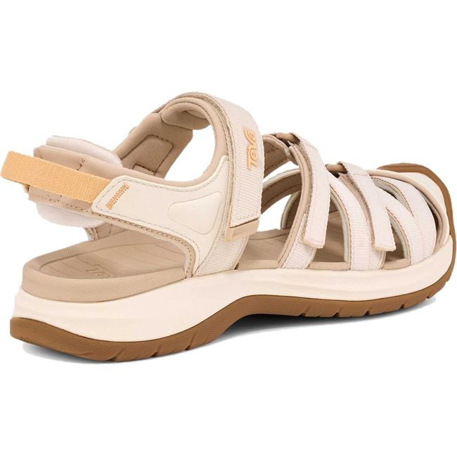 Heel of Women's Teva Tirra Sport Closed ToeHiking Sandal in Birch beige with back strap