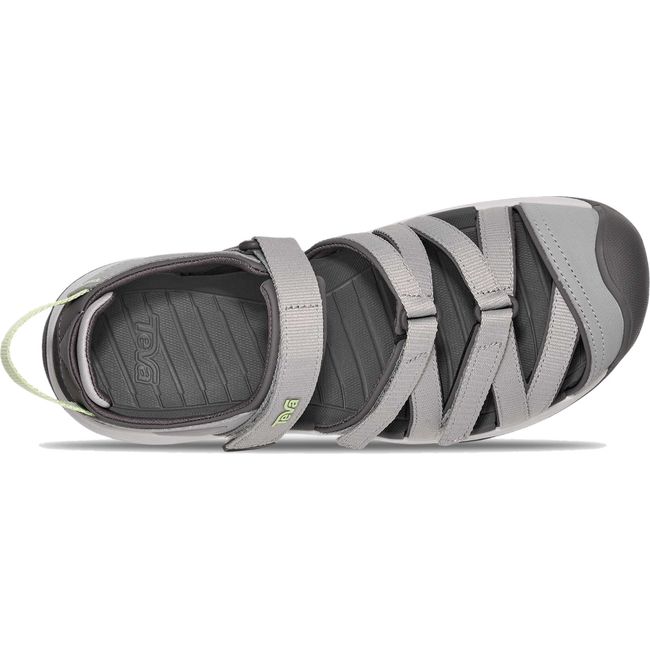 Upper of Women's Teva Tirra Sport Closed ToeHiking Sandal in Drizzle grey with velcro