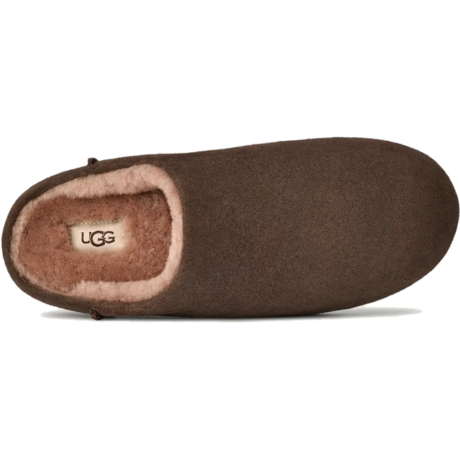 Top of UGG Women's Elea Slip On Slipper in Dusted Cocoa Brown Suede