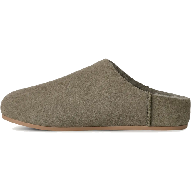 Medial side of UGG Women's Elea Slip On Slipper in Moss Green