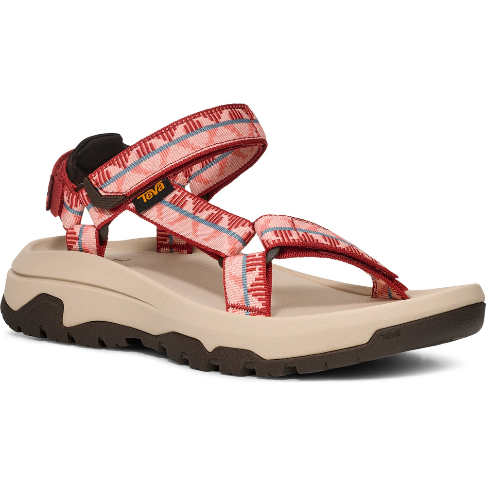 Front angle of Teva Women's Hurricane XLT3 Sandal in Red