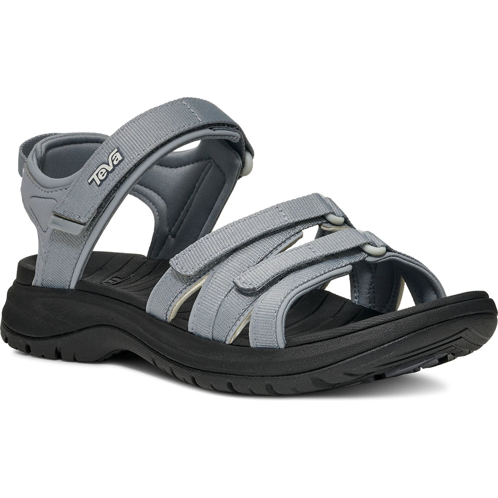 Front angle of Teva Women's Tirra Sport Hiking Sandal in Tradewinds Blue