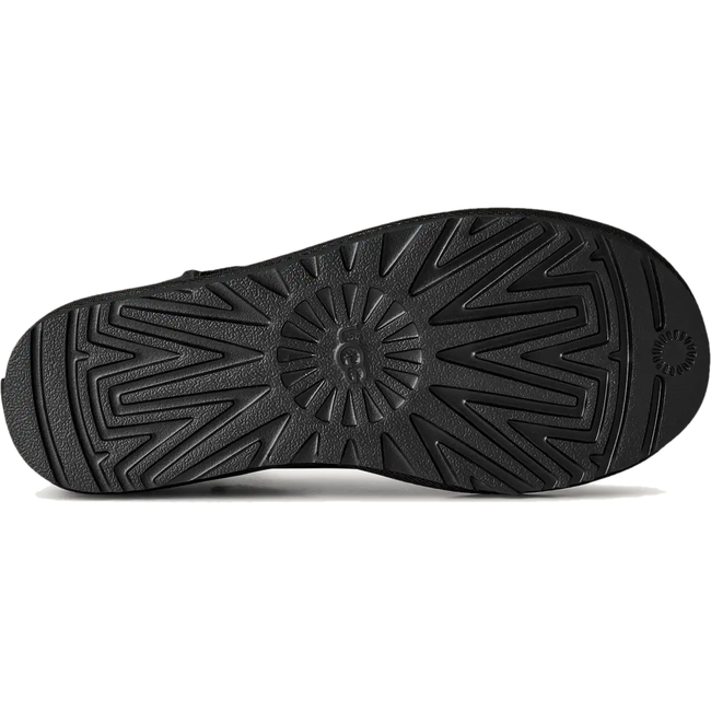 Sole of UGG Women's Classic Ultra Mini Leather in Black