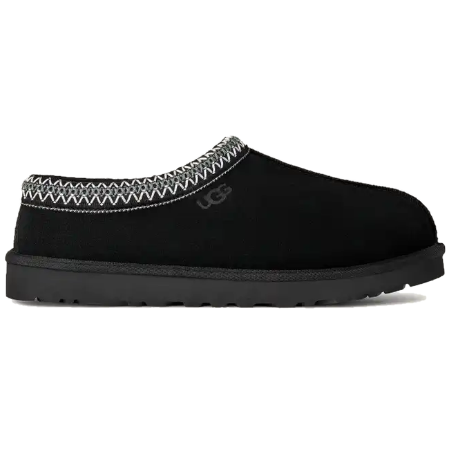 Side of UGG Men's Tasman II Slipper in Black