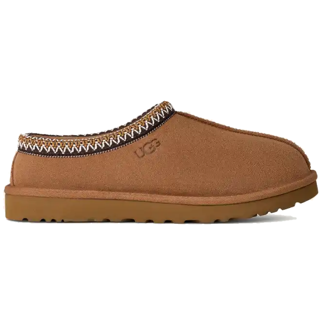 Side of UGG Men's Tasman II Slipper in Chestnut Brown