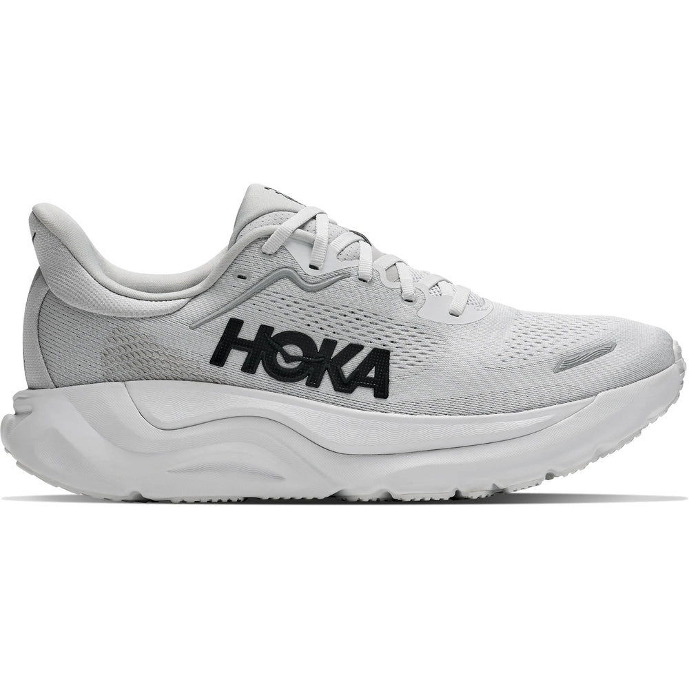 HOKA Men's Arahi 9 Running Shoe in Cosmic Grey/Stardust, outside view