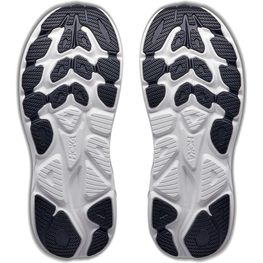 Outsoles of a pair of HOKA Women&