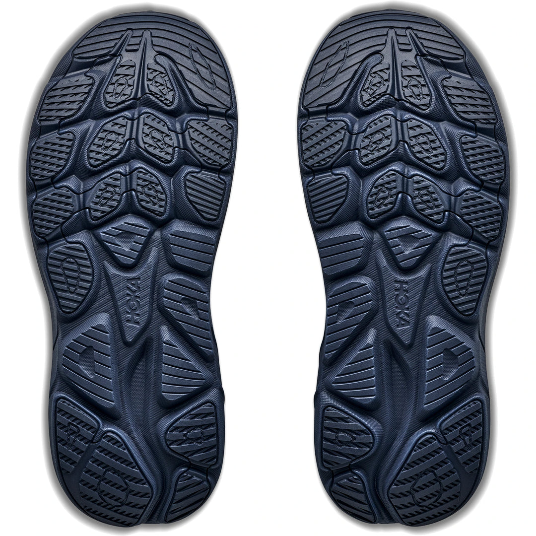 Outsoles of a pair of HOKA Women&