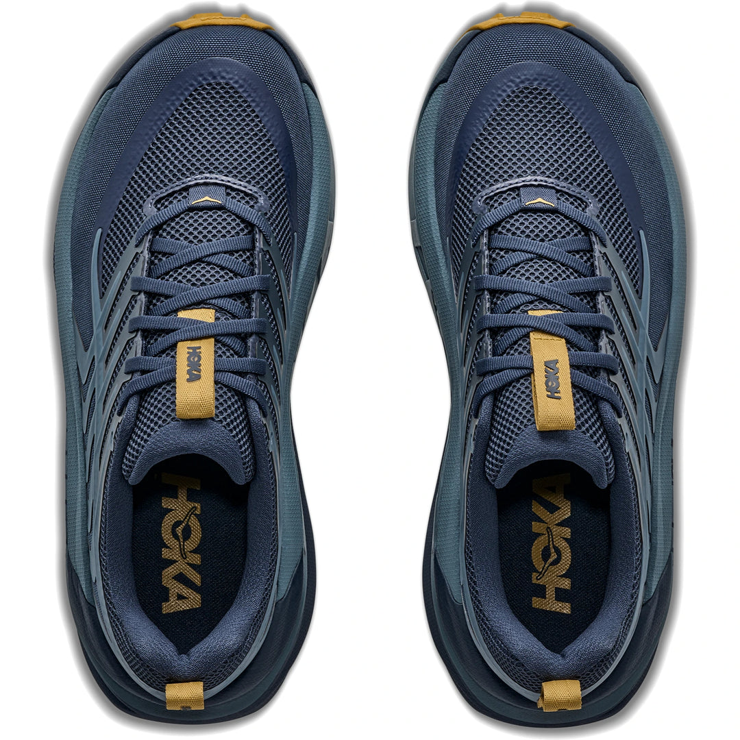 Top-down view of a pair of HOKA Men&