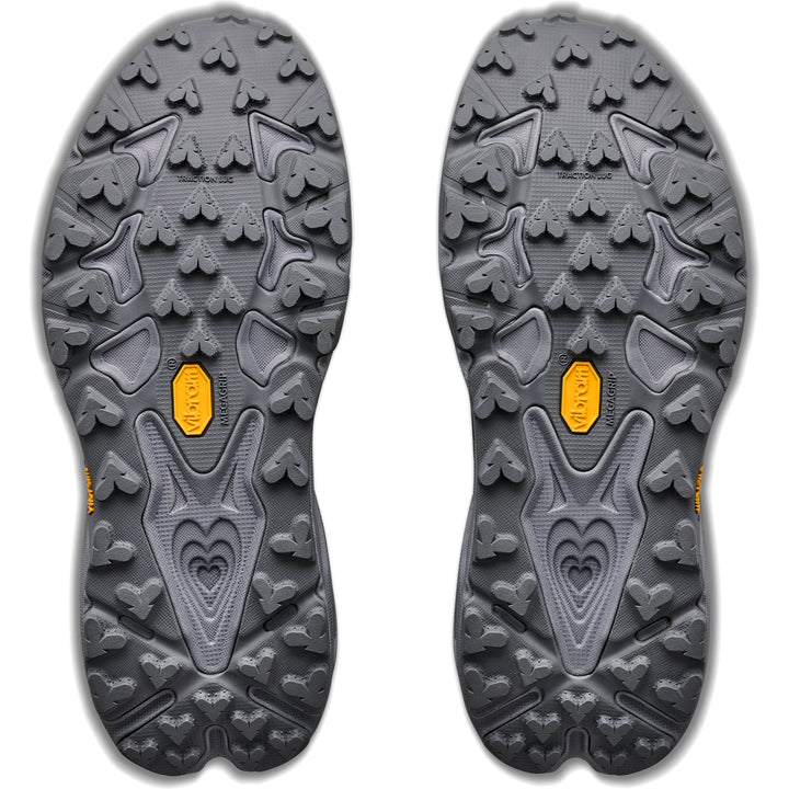 Outsoles of a pair of HOKA Women&