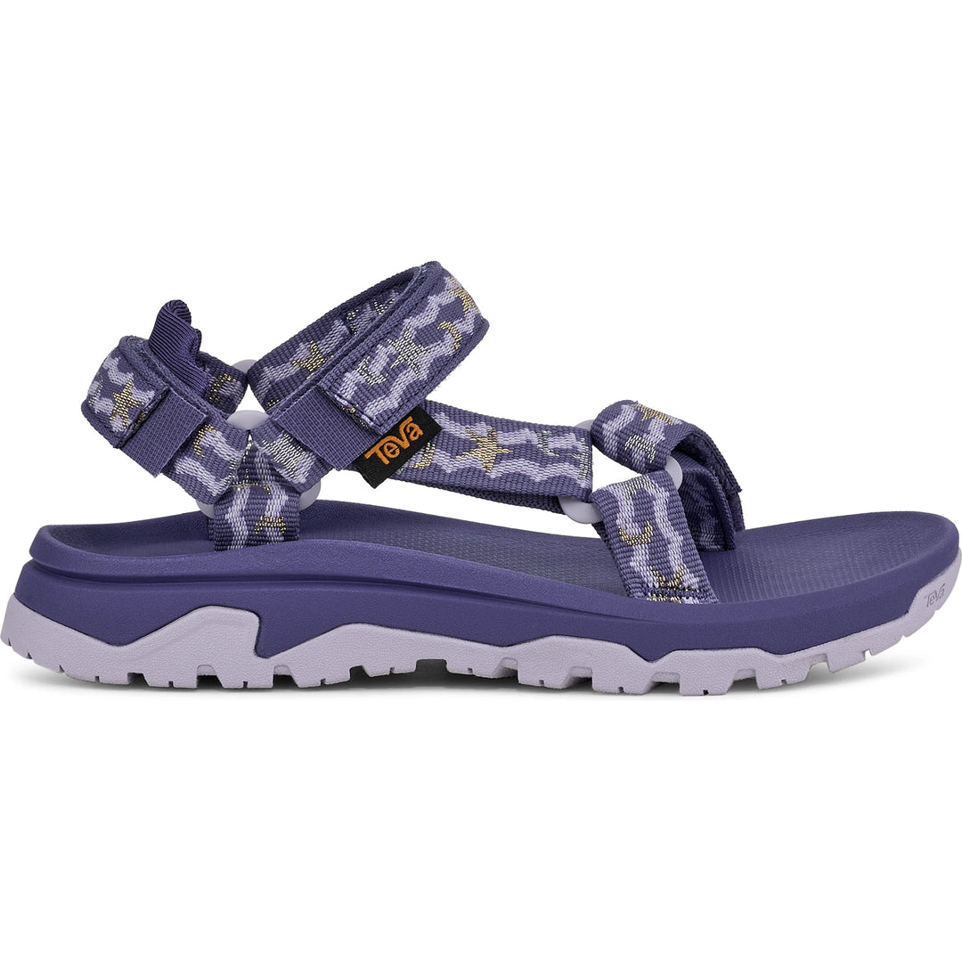 Side of Teva Kids' Hurricane XLT Jr Sandal in Starlight Purple